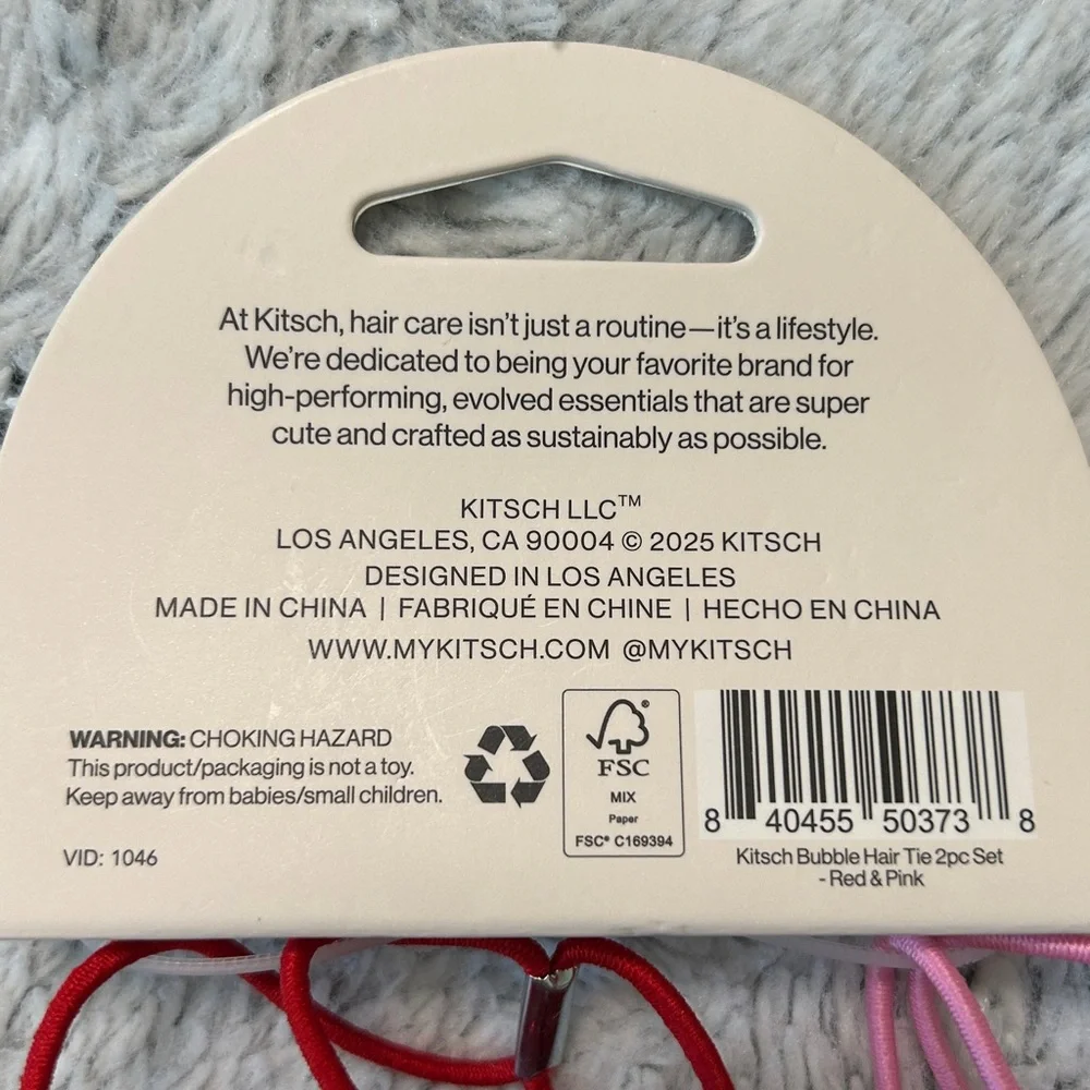 Kitsch Damage-Free Bubble Hair Tie, Sparkling Rhinestone Ponytail tieCrease-Free
